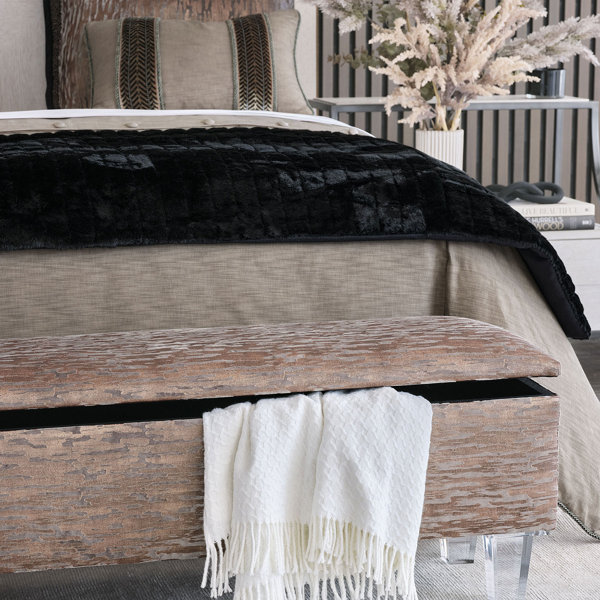 Eastern Accents Talena Solid Color Faux Fur Bed Runner Wayfair